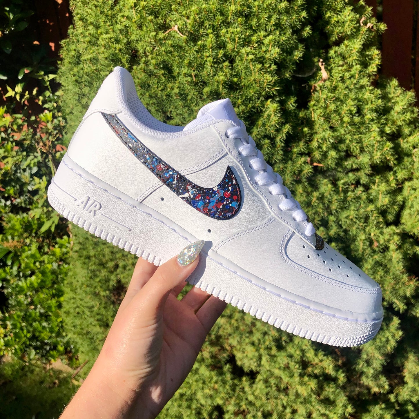 AF1 PAINT SPLASH SWOOSH