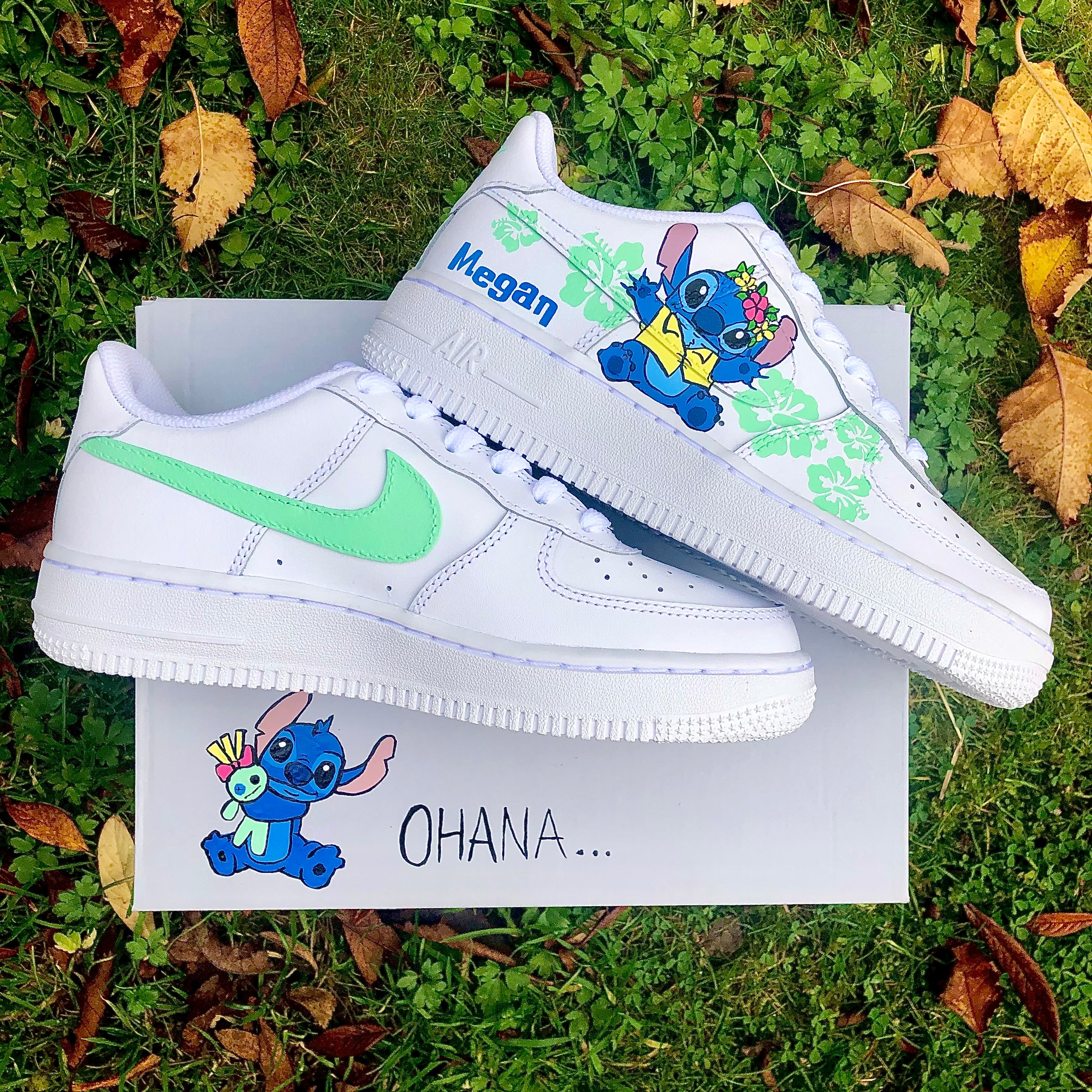 Custom Hand Painted Shoes Disney Stitch Character Art Graphic -  UK