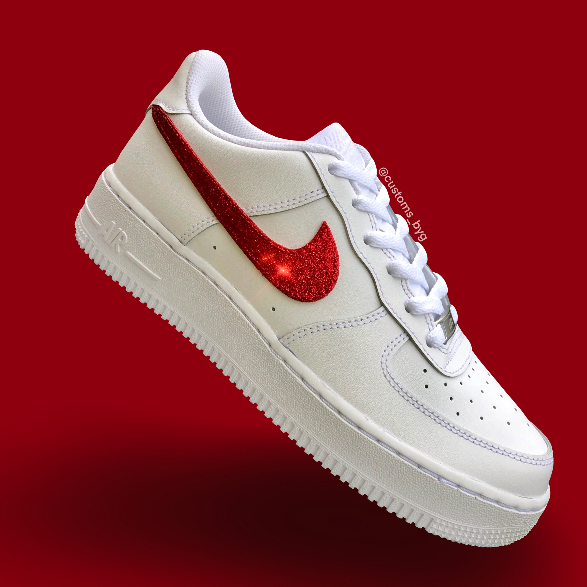 AF1 GLITTER SWOOSH Customs By G UK